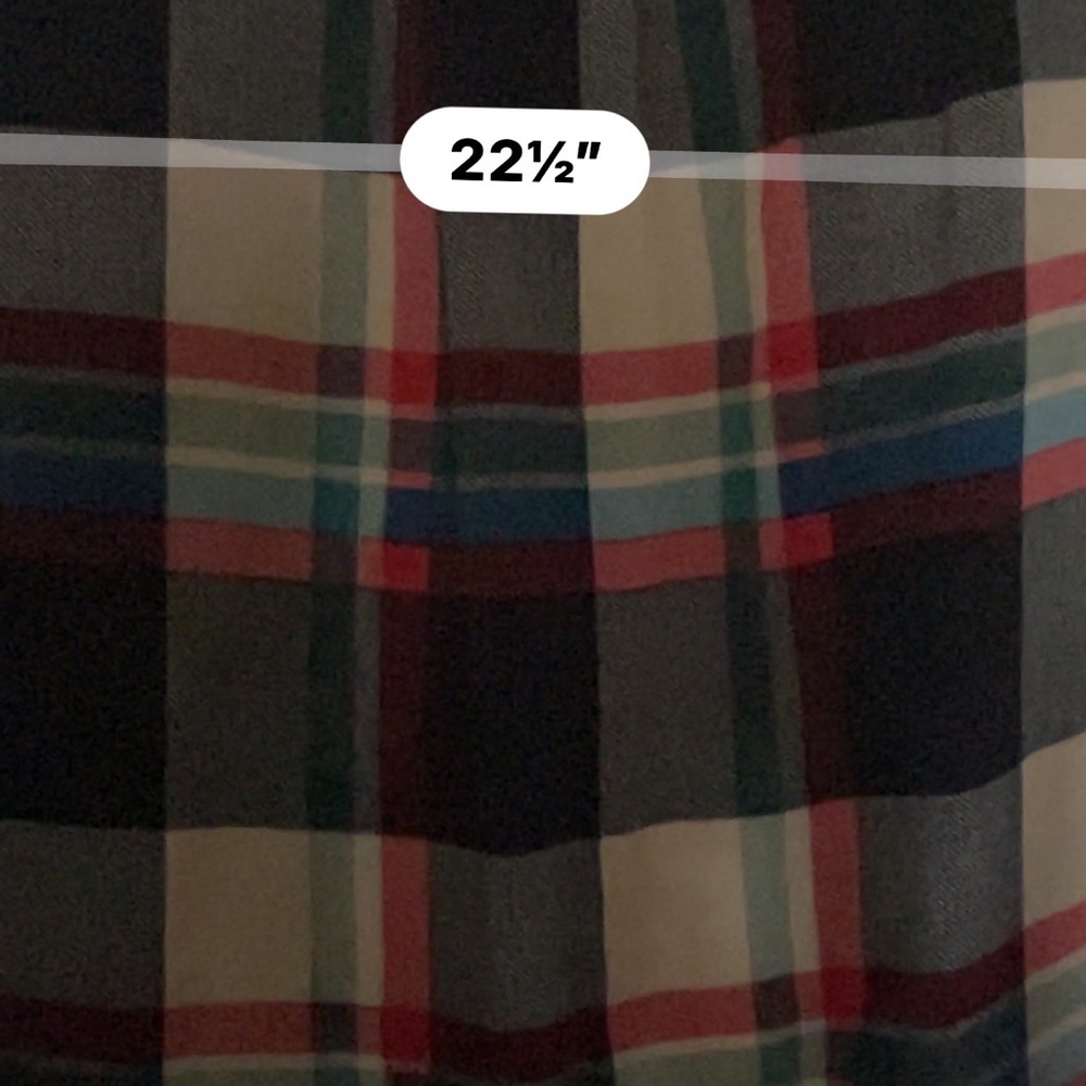 Fun 2 Fun Woman’s ModCloth Vintage Plaid Sleeveless Button Up Collared Blouse - Picture 8 of 10